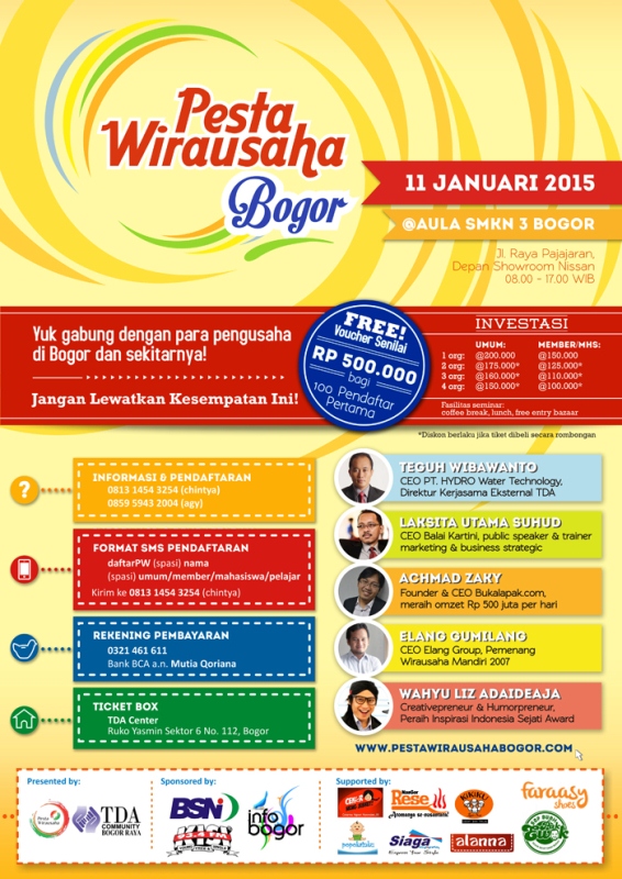 11 Januari 2015 Pesta Wirausaha TDA Bogor Raya - Pesta Wirausaha TDA 15 Kota di Indonesia