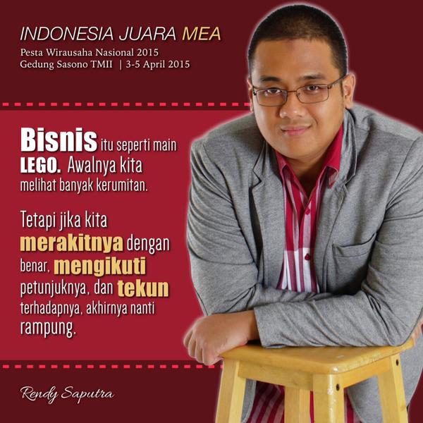 Menggali Pengalaman Sukses Rendy Saputra Membesarkan KeKe Busana di Pesta Wirausaha 2015