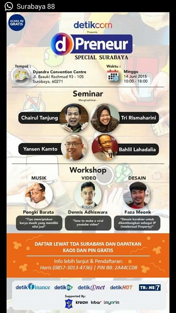 14 Juni 2015 D'Preneur Special Surabaya - TDA Surabaya Kolaborasi