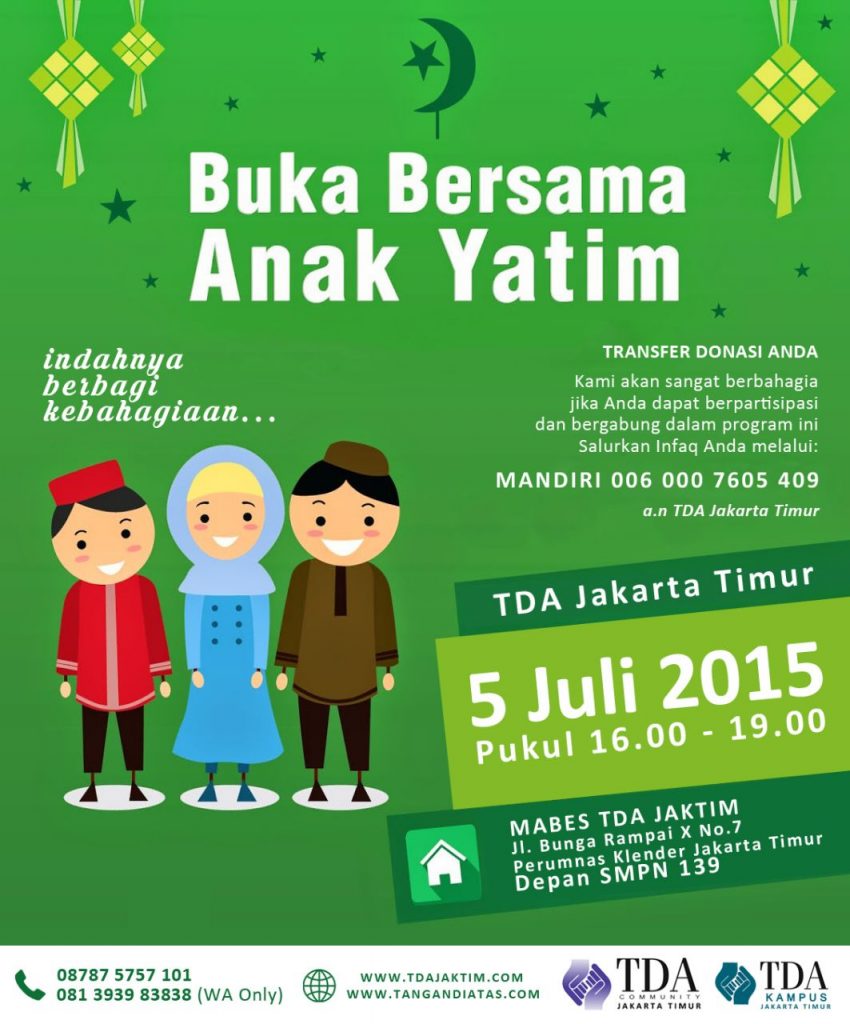 5 Juli 2015 Buka Puasa Bersama Anak Yatim - TDA Jakarta Timur Forum