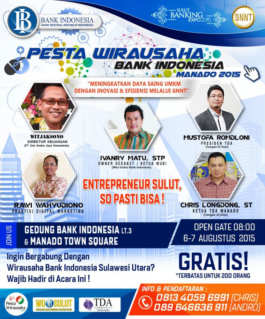 Manado Siap Jadi Pembuka Rangkaian Pesta Wirausaha 2016
