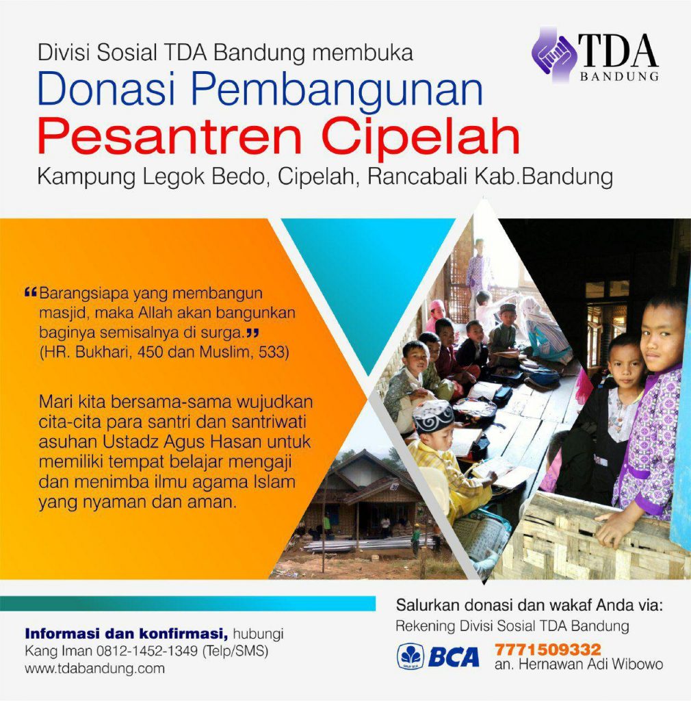 Bersama Membangun Pesantren Cipelah - TDA Bandung