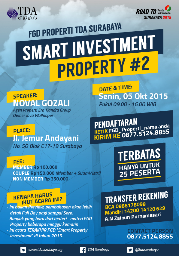 5 Oktober 2015 FGD (Focus Group Discussion) Properti 'Smart Property Investment #2' - TDA Surabaya Forum