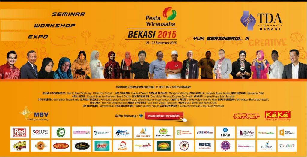 26-27 September 2015 Pesta Wirausaha Bekasi - TDA Bekasi