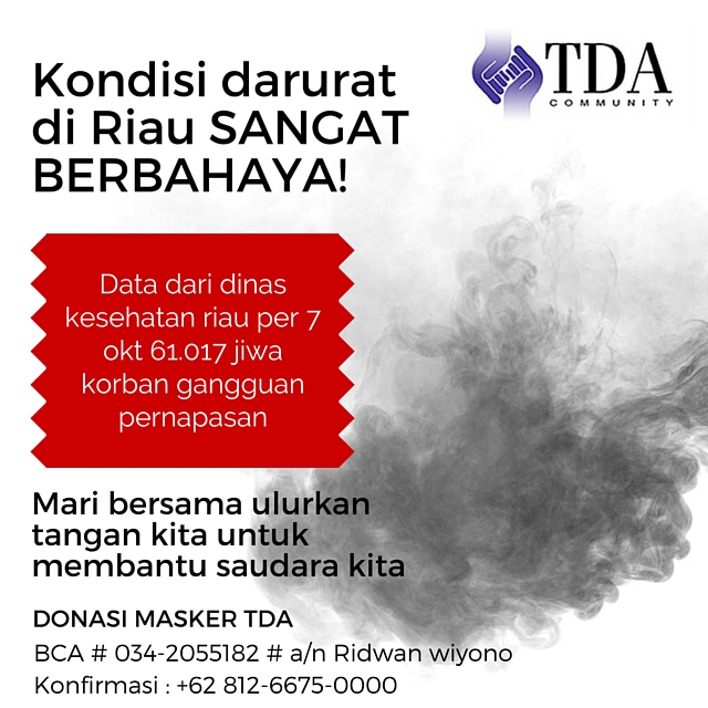 Donasi Masker untuk Pekanbaru - TDA Peduli
