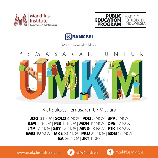 1 Desember 2015 Seminar 'Pemasaran untuk UMKM' - Markplus Institute
