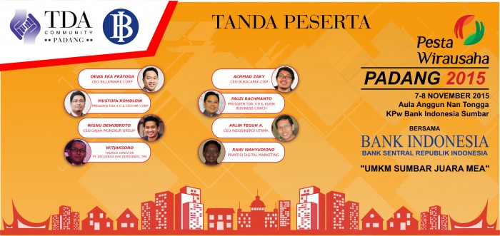 7 - 8 November 2015 Pesta Wirausaha Padang - TDA Padang