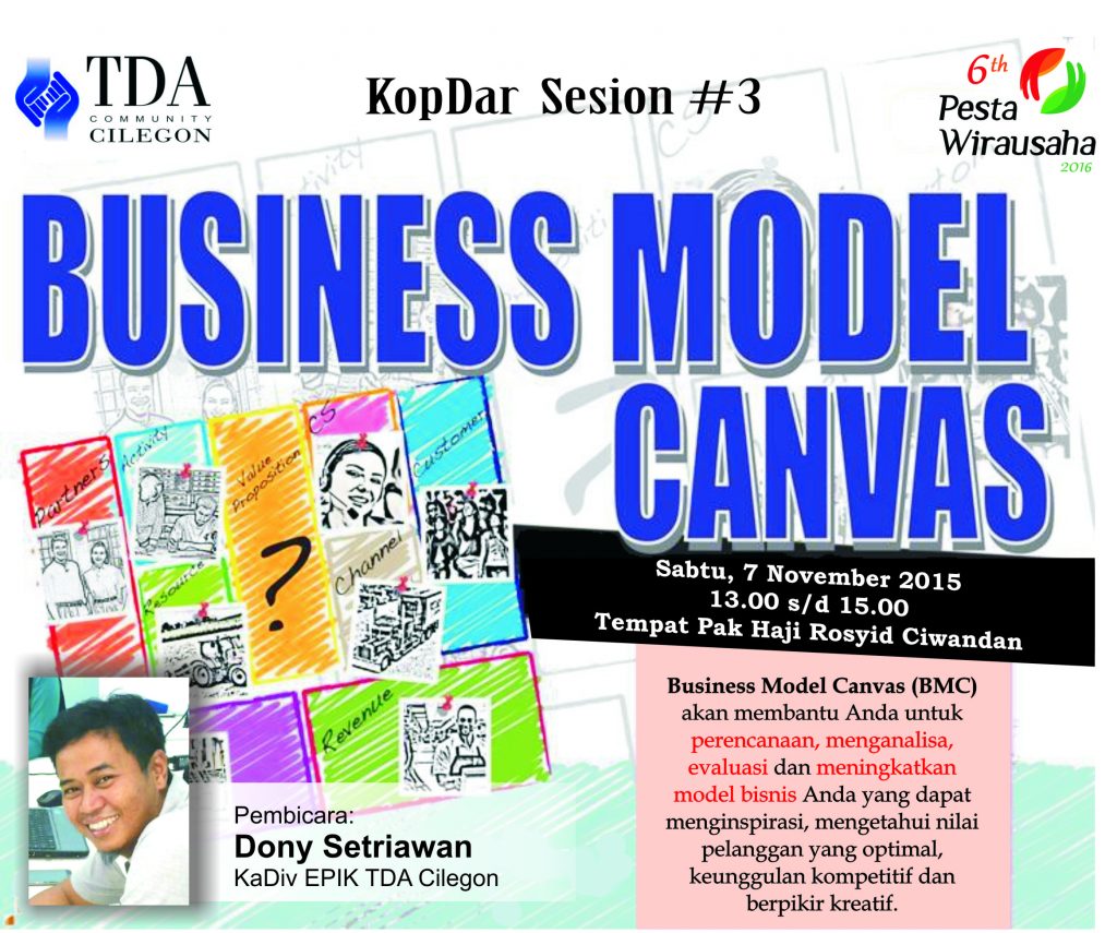7 November 2015 Kopdar dan Sharing 'Busines Model Canvas' - TDA Cilegon Forum
