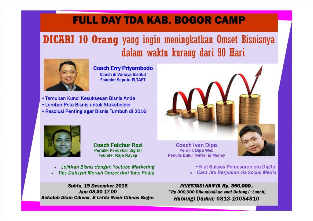 19 Desember 2015 TDA Camp Kab. Bogor