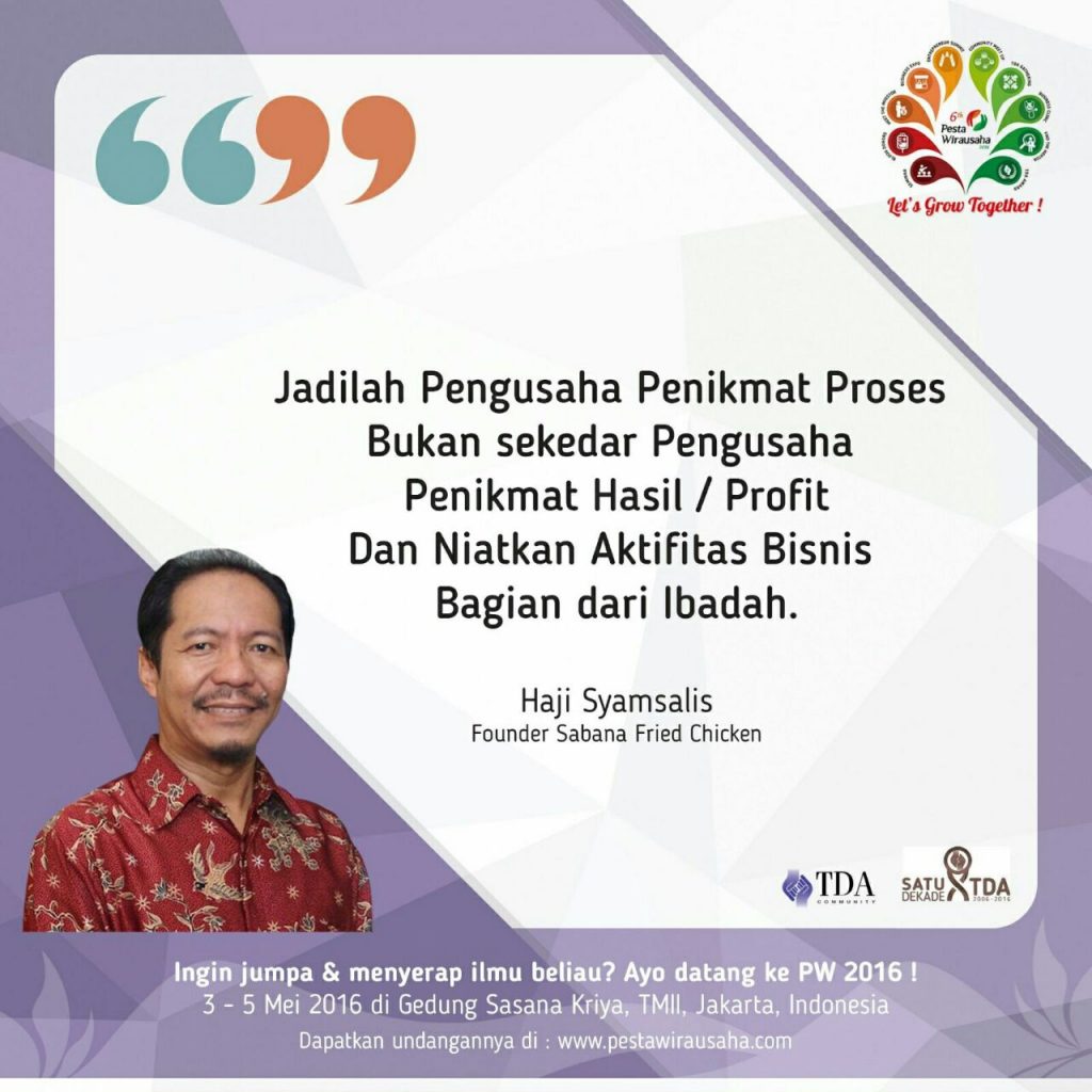 Sabana, Juara Ayam Goreng Gerobakan Buka Rahasia Dapur di Pesta Wirausaha 2016
