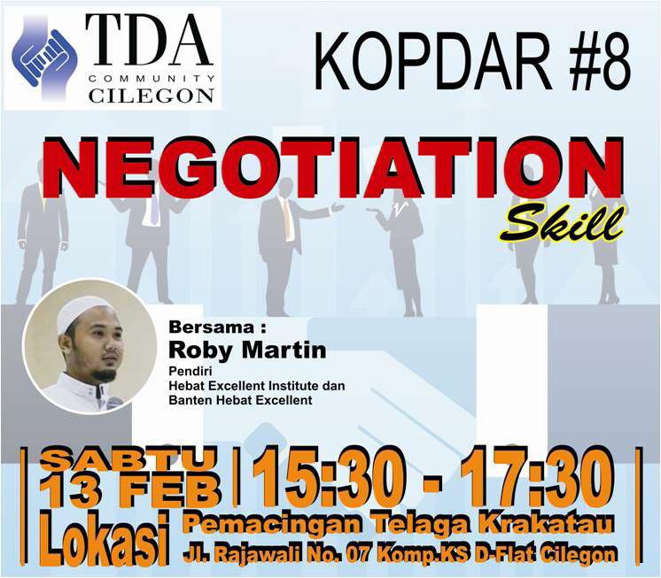 13 Februari 2016 Kopdar #8 dan Sharing Bisnis 'Negotiation Skill' - TDA Cilegon Forum