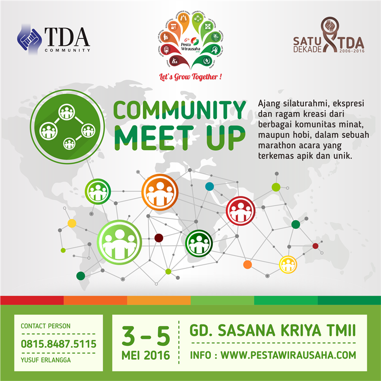 Ajang Kopdar Akbar Antar Komunitas di Pesta Wirausaha 2016 - Community Meet Up
