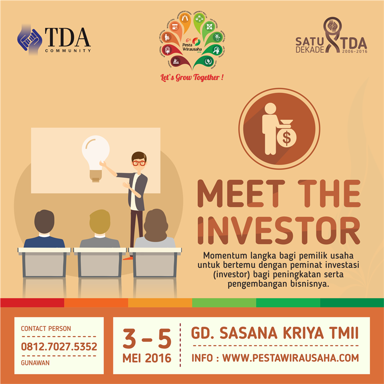 Ada 'Biro Jodoh' di Pesta Wirausaha 2016 - Meet The Investor