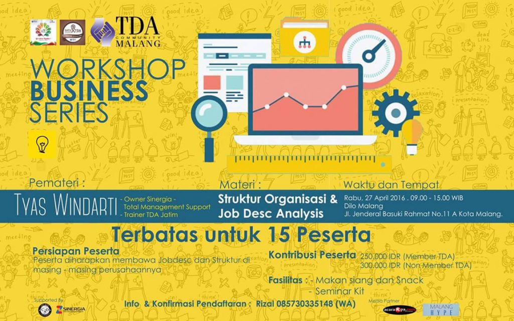27 April 2016 Workshop Business Series 'Job Desc' - TDA Malang Forum