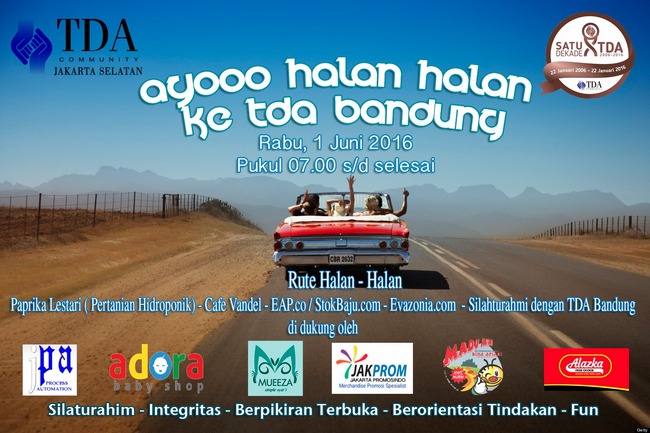 1 Juni 2016 'Halan-Halan ke TDA Bandung' - TDA Jakarta Selatan Forum