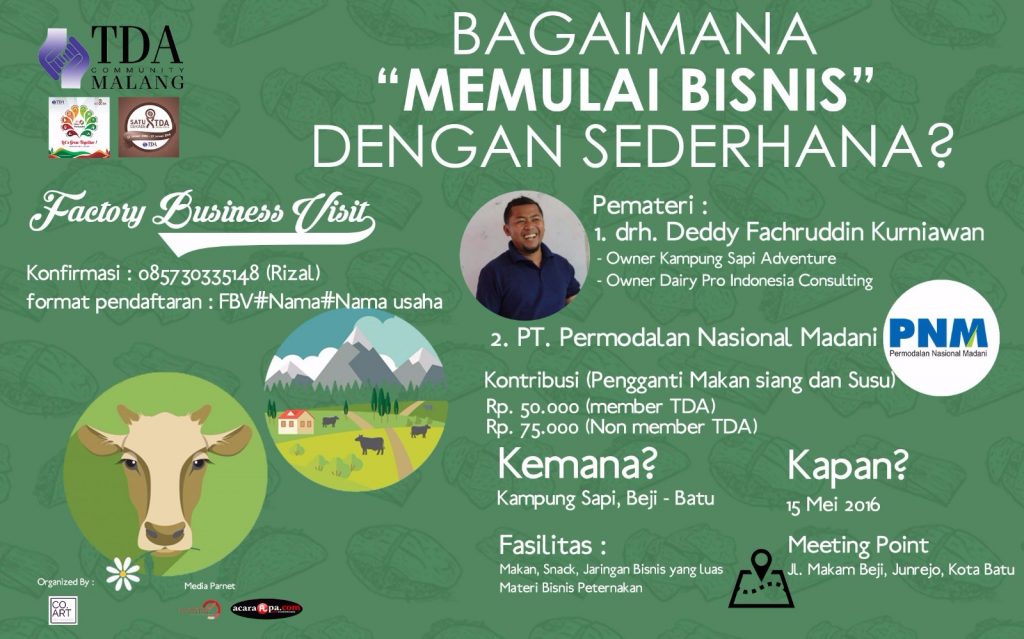 15 Mei 2016 Factory & Business Visit - TDA Malang Forum
