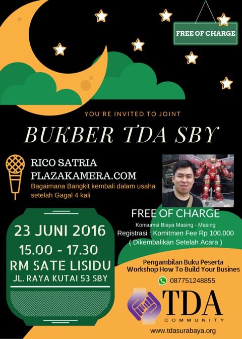 23 Juni 2016 Buka Bersama dan Berbagi Kisah Bisnis - TDA Surabaya Forum