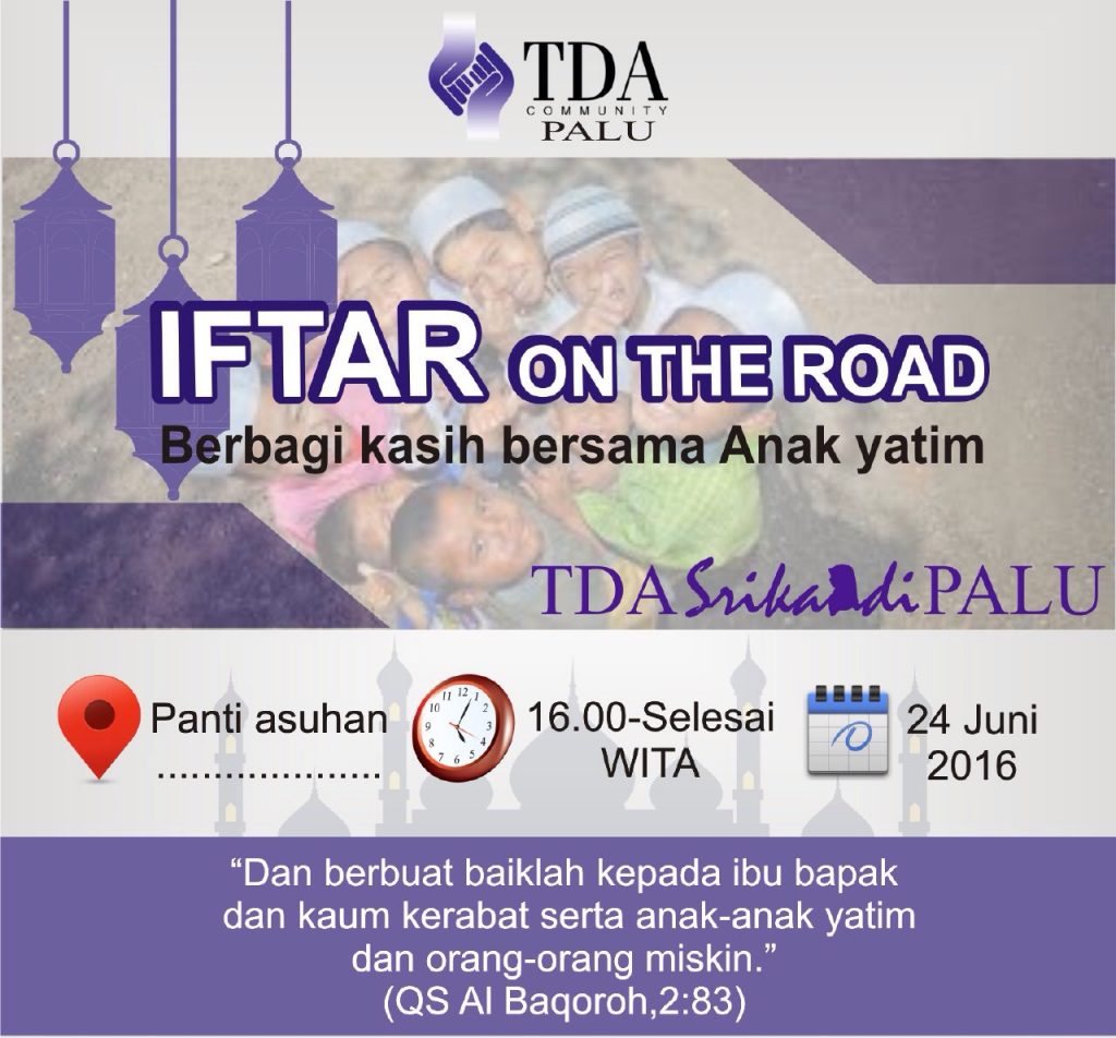 24 Juni 2016 Berbagi Kasih Bersama Anak Yatim - TDA Palu Forum