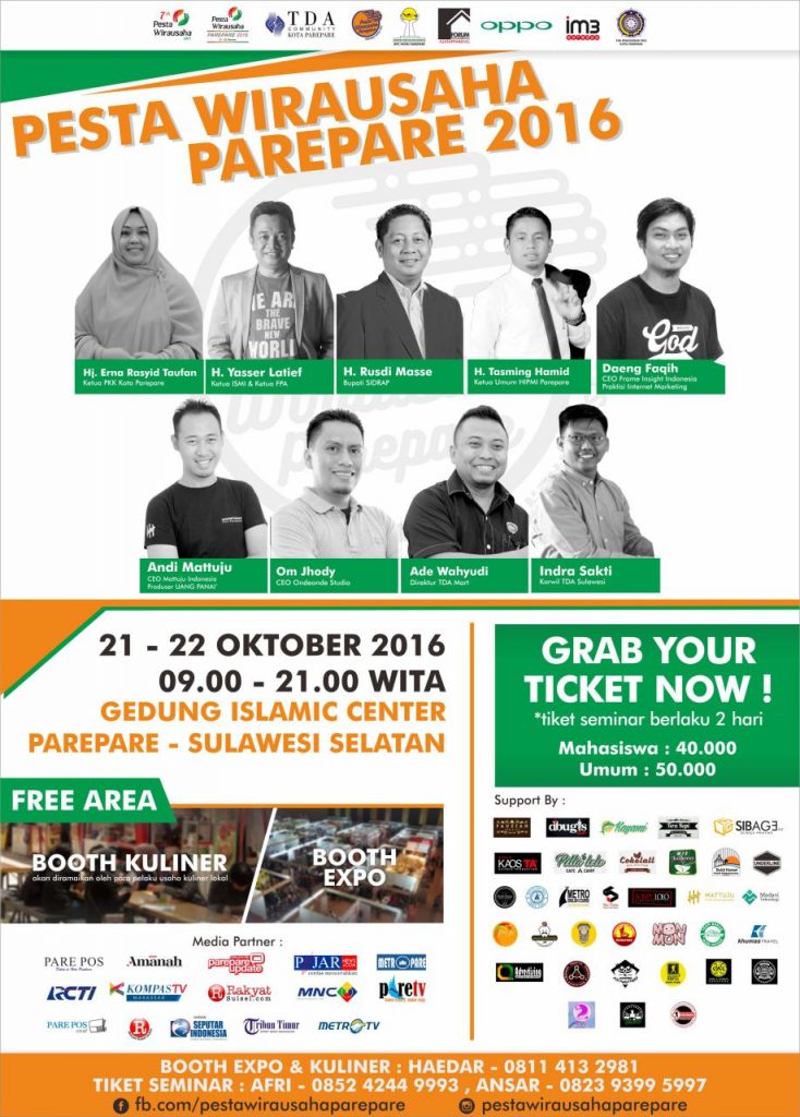 Pesta Wirausaha Pare Pare 2016 - Press Release