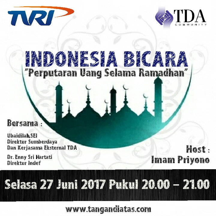 Komunitas Tangan Di Atas (TDA) di Acara Televisi Indonesia Bicara TVRI