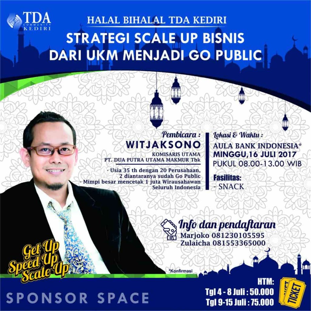 Halal Bihalal TDA Kediri 16 Juli 2017