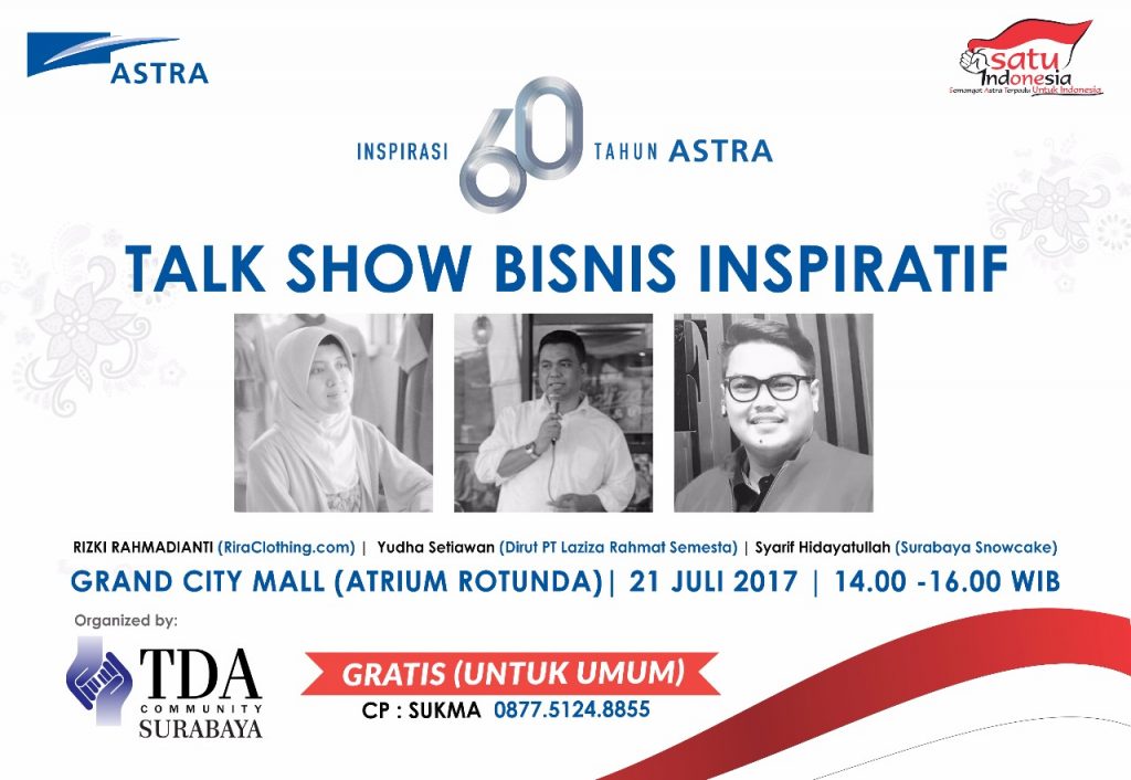 HUT Astra Ke-60  “Inspirasi 60 Tahun ASTRA” - TDA Surabaya