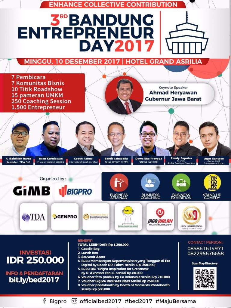 The 3rd BANDUNG ENTREPRENEUR DAY 2017