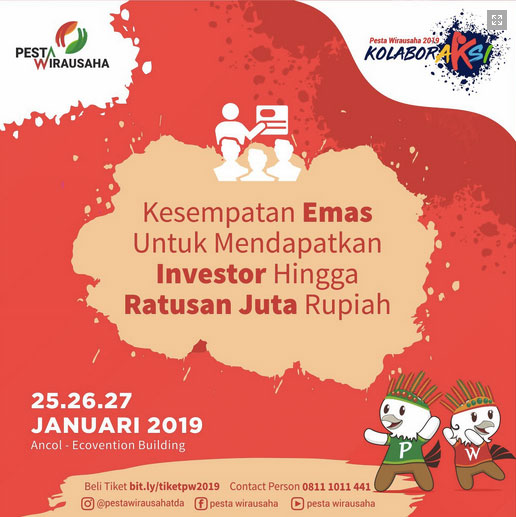 Ada 1000 Coaches & Investor di Pesta Wirausaha Nasional 2019