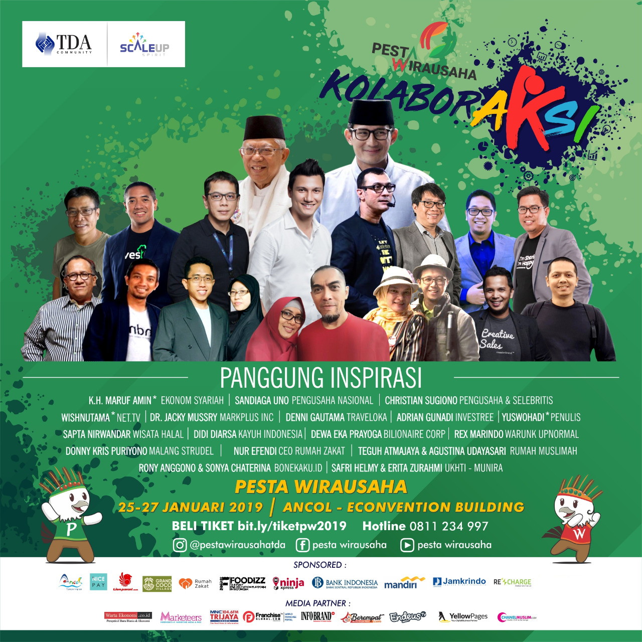 Para Pembicara Pesta Wirausaha Nasional 2019