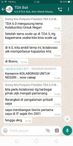 Kuliah WA TDA Bali : KolaborAksi Untuk Negeri
