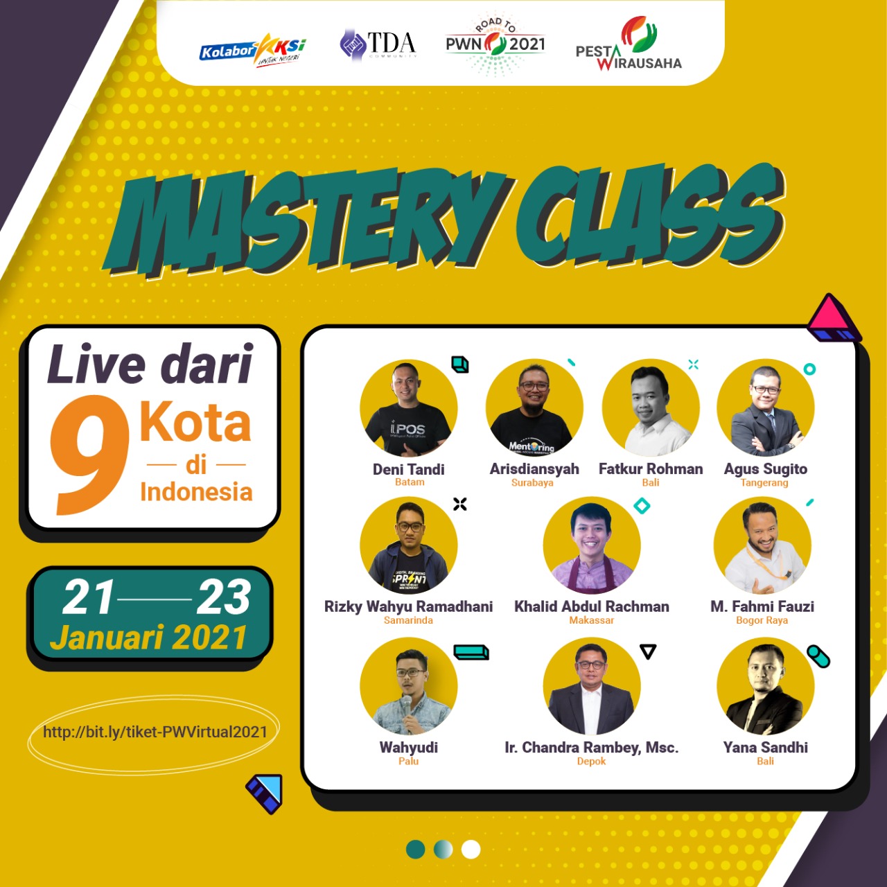 Kelas Mastery dari 9 kota di Tanah Air